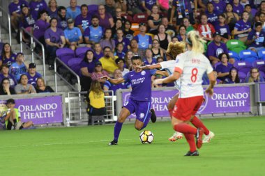 Orland Pride, 25 Ağustos 2018 'de Orlando Florida' daki Exploria Stadyumu 'nda Chicago Red Stars' a ev sahipliği yapıyor..  