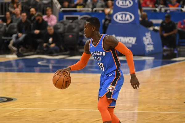 Orlando Magic Värd För Oklahomacity Thunder Amway Center Orlando Florida — Stockfoto