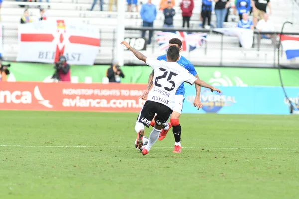 Rangers Corinthians Durante Copa Flórida Spectrum Stadium Janeiro 2018 Orlando — Fotografia de Stock