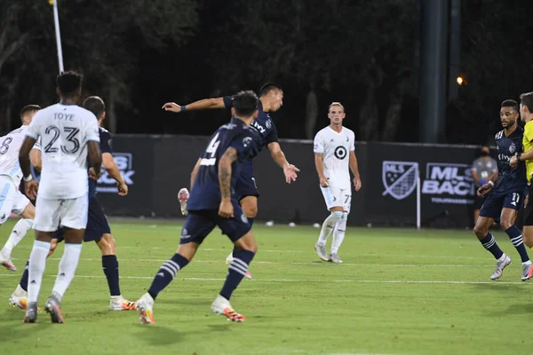 MLS sırasındaki Minnesota United ile karşılaşan Kansas City, 12 Temmuz 2020 tarihinde Orlando Florida 'daki ESPN Vahşi Spor Dünyası' nda düzenlenen turnuvaya geri döndü..  
