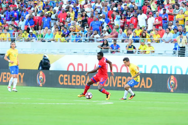 Brasil Enfrenta Haití Durante Copa América Centenario Orlando Florida Camping —  Fotos de Stock