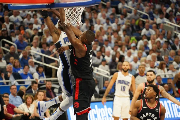 Orlando Magic Hosts Toronto Rapters Během Prvního Kola Play Nba — Stock fotografie