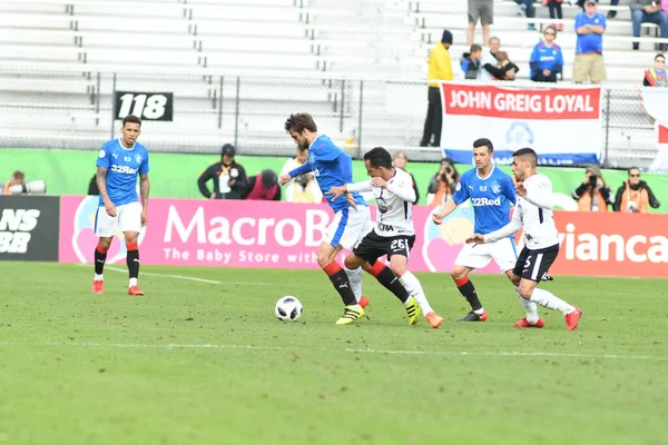 Rangers Corinthians Durante Copa Flórida Spectrum Stadium Janeiro 2018 Orlando — Fotografia de Stock