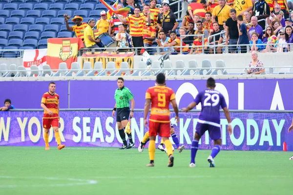 Orlando City SC, 29 Haziran 2016 'da Orlando Florida' daki Kamp Dünyası Stadyumu 'nda Fort Lauderdale Strikers' a ev sahipliği yaptı..