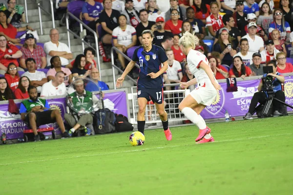 Usa England Spiel Während Des Shebelieves Cup 2020 Exploria Stadium — Stockfoto