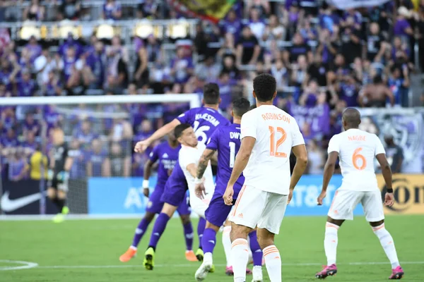 Orlando City SC, 6 Ağustos Salı günü Orlando Florida 'daki Exploria Stadyumu' nda oynanan ABD Kupası sırasında Atlanta United FC 'ye ev sahipliği yaptı..