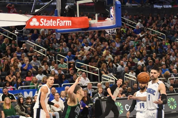 Orlando Magic Acoge Los Boston Celtics Amway Stadium Sábado Enero —  Fotos de Stock