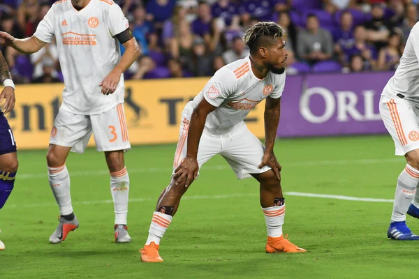 Orlando City Anfitrión Atlanta United Exploria Stadium Agosto 2018 Orlando — Foto de Stock