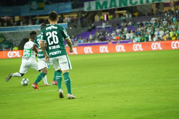 2018 Florida Cup 2020 Palmeiras Atletico Nacional Match Exploria Stadium — 스톡 사진