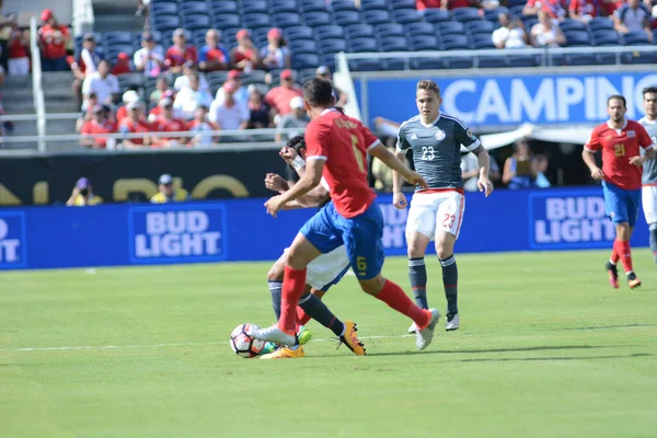 Costa Rica Enfrenta Paraguay Durante Copa América Centenario Camping World —  Fotos de Stock