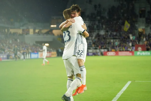 Orlando City Hostí Philadelphia Union Stadionu Exploria Orlandu Floridě Středu — Stock fotografie