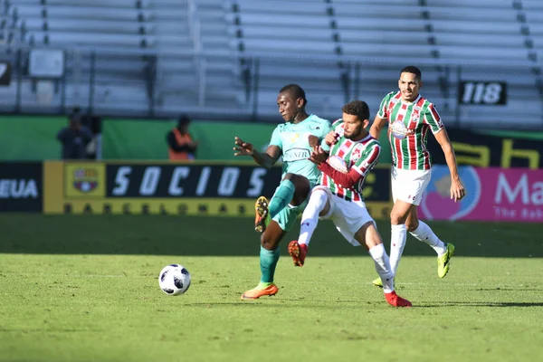 Fluminense Barcelona Florida Cup Spectrum Stadium Den Januari 2018 Orlando — Stockfoto