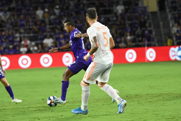 Orlando City, 23 Ağustos 2019 Cuma günü Florida, Orlando 'daki Exploria Stadyumu' nda Atlanta United 'a ev sahipliği yaptı.