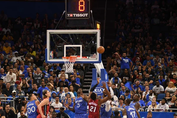 Orlando Magic Värd Miami Heat Amway Center Orlando Florida Den — Stockfoto