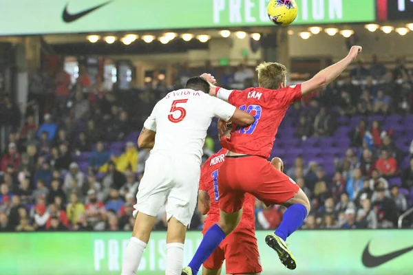 Amerikan Futbol Takımı 15 Kasım 2019 Cuma günü Orlando Florida 'daki Exploria Stadyumu' nda oynanan Concacaf Uluslar Ligi karşılaşmasında Kanada 'ya ev sahipliği yapmaktadır.