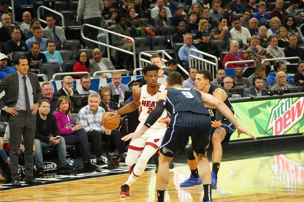 Orlando Magic Host Miami Heat Amway Center Orlando Florida Saturday — Stock Photo, Image