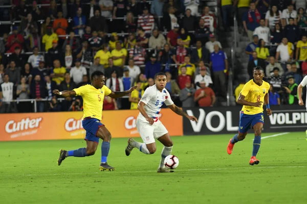 Men National Team Host Ecuador National Team Orlando City Stadium — Stock Photo, Image