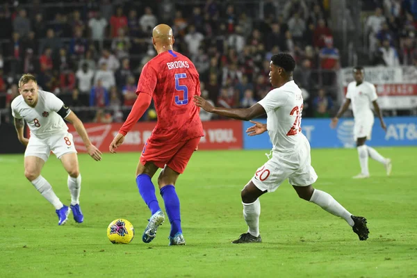 Amerikan Futbol Takımı 15 Kasım 2019 Cuma günü Orlando Florida 'daki Exploria Stadyumu' nda oynanan Concacaf Uluslar Ligi karşılaşmasında Kanada 'ya ev sahipliği yapmaktadır.
