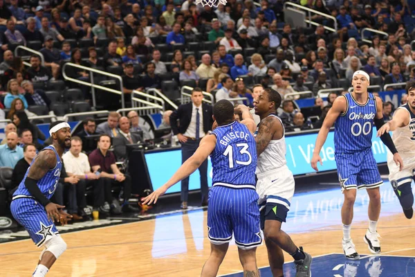 Orlando Magic Värd För Minnesota Timberwolves Amway Arena Den Februari — Stockfoto