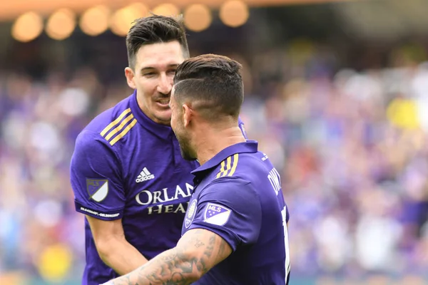Orlando City, 31 Mart 2018 'de Orlando Florida' daki Exploria Stadyumu 'nda New York Red Bulls' a ev sahipliği yaptı..