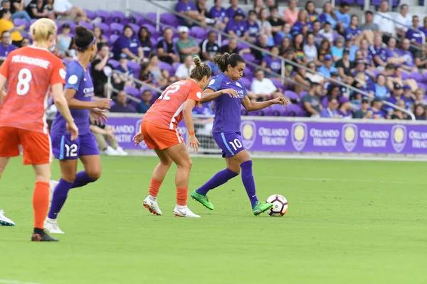 Orlando Pride 28 Haziran 2018 tarihinde Orlando City Stadyumu 'nda Houston Dash' e ev sahipliği yaptı. Fotoğraf: Marty Jean-Louis