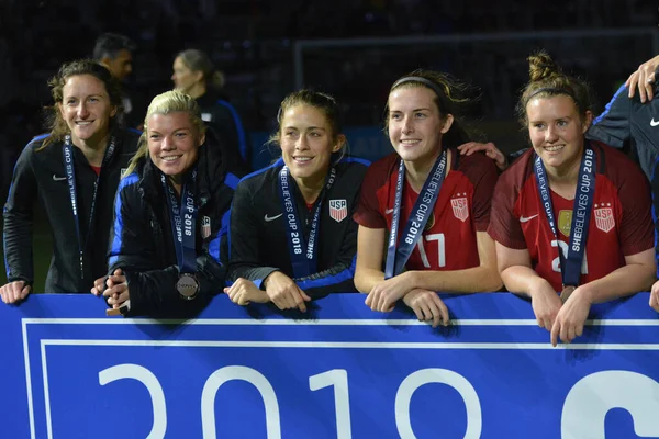 Eua Competem Contra Inglaterra Durante Shebelives Cup Orlando City Stadium — Fotografia de Stock