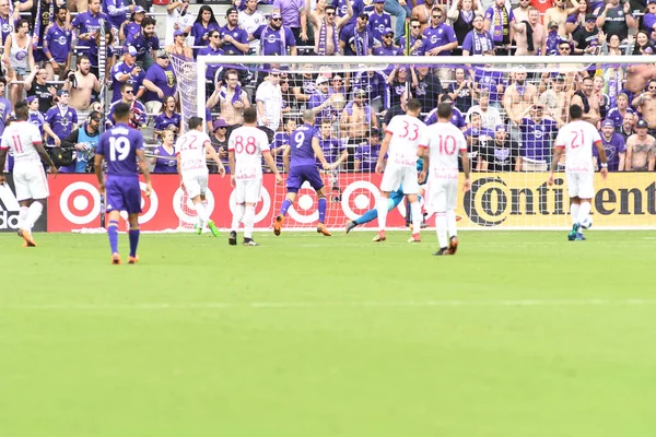 Orlando City, 31 Mart 2018 'de Orlando Florida' daki Exploria Stadyumu 'nda New York Red Bulls' a ev sahipliği yaptı..  