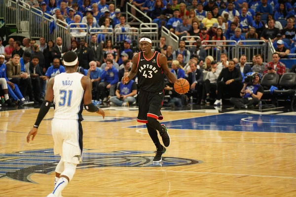 Orlando Magic Hosts Toronto Rapters Nba Playoff Amway Arena Orlando — Stock Photo, Image