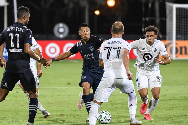 Mls Sırasındaki Minnesota United Ile Karşılaşan Kansas City Temmuz 2020 — Stok fotoğraf