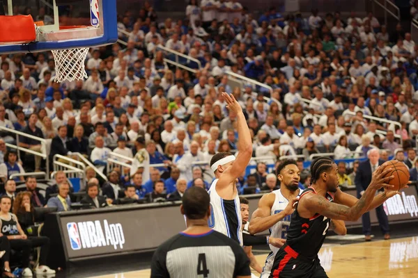 Orlando Magic Hosts Toronto Rapters Nba Playoff Amway Arena Orlando — Stock Photo, Image