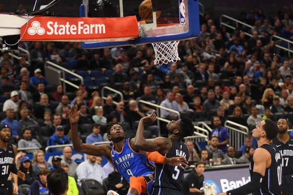 Orlando Magic 29 Ocak 2019 'da Orlando Florida' daki Amway Center 'da OklahomaCity Thunder' a ev sahipliği yaptı. 