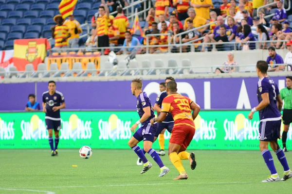 Orlando City SC, 29 Haziran 2016 'da Orlando Florida' daki Kamp Dünyası Stadyumu 'nda Fort Lauderdale Strikers' a ev sahipliği yaptı..
