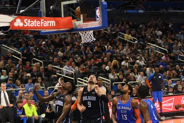 Orlando Magic 29 Ocak 2019 'da Orlando Florida' daki Amway Center 'da OklahomaCity Thunder' a ev sahipliği yaptı.