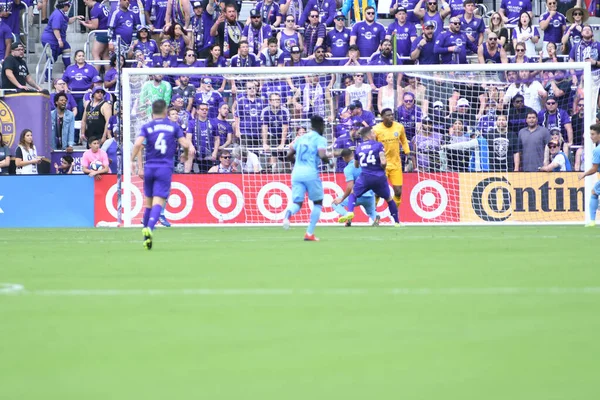 Orlando City Host New York City Orlando City Stadium Orlando — Zdjęcie stockowe