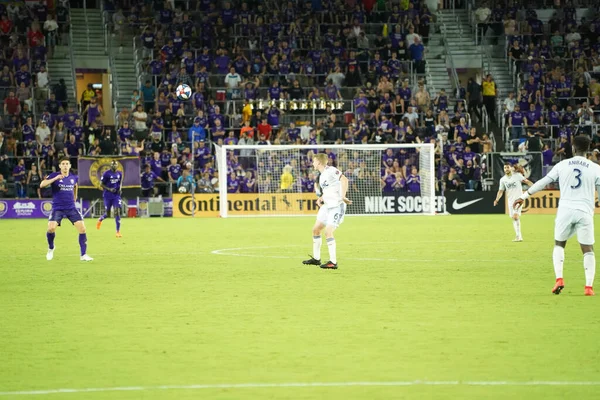 Orlando City Accueille Révolution Nouvelle Angleterre Lors Open Cup Des — Photo