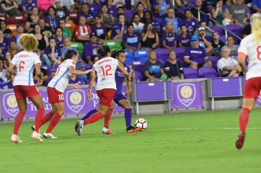 Orland Pride, 25 Ağustos 2018 'de Orlando Florida' daki Exploria Stadyumu 'nda Chicago Red Stars' a ev sahipliği yapıyor..