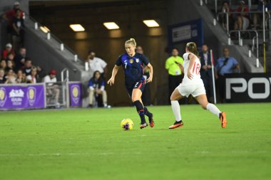 5 Mart 2020 'de Orlando Florida' daki Exploria Stadyumu 'nda düzenlenen 2020 SheBelieves Kupası' nda ABD - İngiltere Karşılaşması 