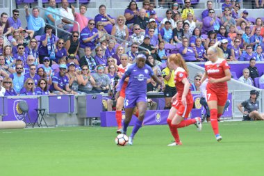 Orlando Pride 22 Nisan 2017 'de Orlando City Stadyumu' nda Washington Spirit 'e ev sahipliği yaptı..  