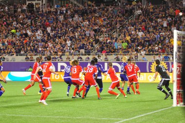 Orlando City SC, 8 Mayıs 2015 'te Florida' daki Kamp Dünyası Stadyumu 'nda Los Angeles Galaksisi' ne ev sahipliği yaptı.. 