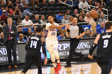 Orlando Magic, Philadelphia 76ers 'ı 14 Kasım 2018' de Orlando Florida 'daki Amway Center' da ağırlıyor..