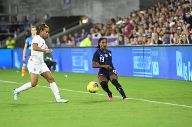 5 Mart 2020 'de Orlando Florida' daki Exploria Stadyumu 'nda düzenlenen 2020 SheBelieves Kupası' nda ABD - İngiltere Karşılaşması 