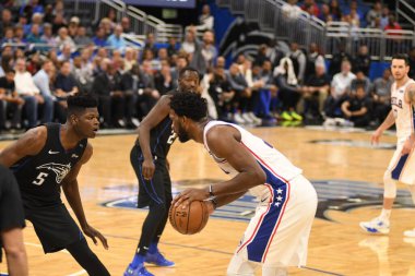 Orlando Magic, Philadelphia 76ers 'ı 14 Kasım 2018' de Orlando Florida 'daki Amway Center' da ağırlıyor..