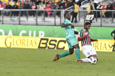 Fluminense, Florida Kupası 'nda 15 Ocak 2018' de Orlando Florida 'da oynanan Spektrum Stadyumu' nda Barcelona SC 'ye karşı..
