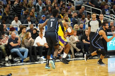 Orlando Magic 11 Aralık 2019 Çarşamba günü Orlando Forida 'daki Amway Center' da Los Angeles Lakers 'a ev sahipliği yaptı..  