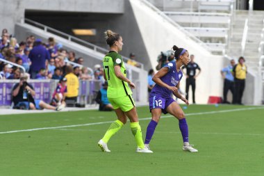 Orlando Pride 21 Temmuz 2018 'de Orlando Florida' daki Exploria Stadyumu 'nda Seattle Reign FC' ye ev sahipliği yapmaktadır. Fotoğraf: Marty Jean-Louis