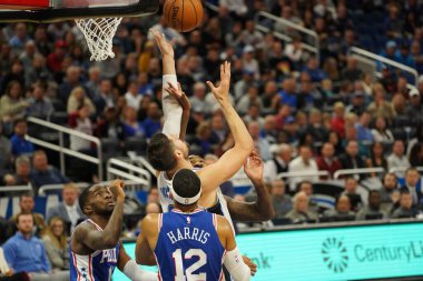 Orlando Magic, Philadelphia 76ers 'ı 13 Kasım 2019 Çarşamba günü Amway Center' da ağırlamaktadır. Fotoğraf: Marty Jean-Louis