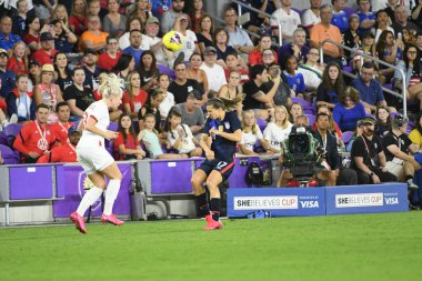 5 Mart 2020 'de Orlando Florida' daki Exploria Stadyumu 'nda düzenlenen 2020 SheBelieves Kupası' nda ABD - İngiltere Karşılaşması 