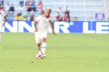 Flamengo Eintracht Frankfurt 'a karşı 12 Ocak 2019 Cumartesi günü Orlando City Stadyumu' nda. Fotoğraf: Marty Jean-Louis