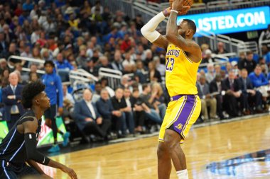 Orlando Magic 11 Aralık 2019 Çarşamba günü Orlando Forida 'daki Amway Center' da Los Angeles Lakers 'a ev sahipliği yaptı..  