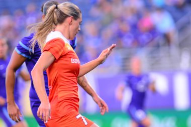 Orlando Pride sunucusu Houston Dash 23 Haziran 2016 'da Orlando Florida' daki Dünya Kampı Stadyumu 'nda..